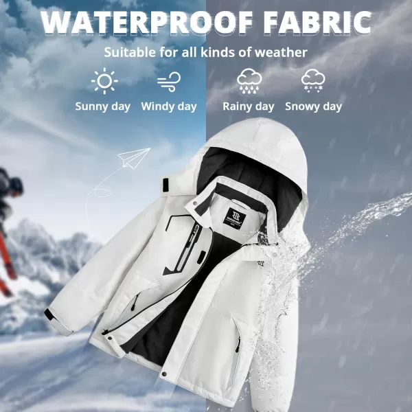 Simplee kids Boys Winter Coat Waterproof Ski Jacket Fleece Hooded Snow Warm Padded Raincoats