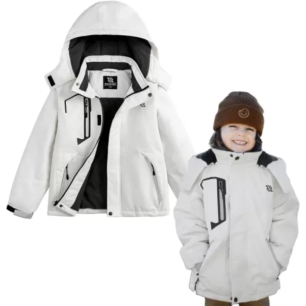 Simplee kids Boys Winter Coat Waterproof Ski Jacket Fleece Hooded Snow Warm Padded Raincoats