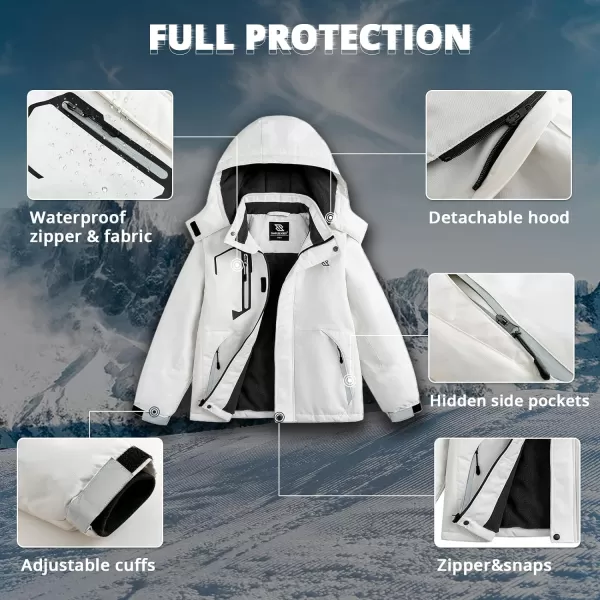 Simplee kids Boys Winter Coat Waterproof Ski Jacket Fleece Hooded Snow Warm Padded Raincoats