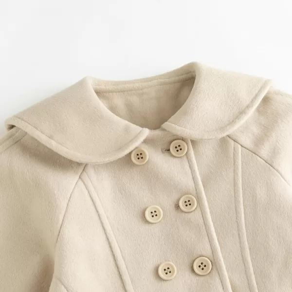 Simplee kids Girls Dress Coat Lapel Button Winter Jackets Coats Long Sleeve Outerwear with Pockets 4-14Years