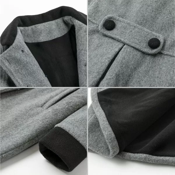 Simplee kids Girls Dress Coat Lapel Button Winter Jackets Coats Long Sleeve Outerwear with Pockets 4-14Years
