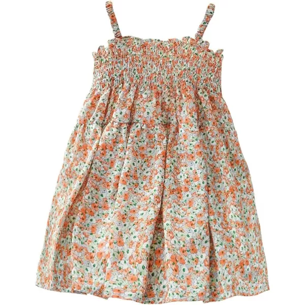 Simplee kids Spaghetti Strap Dress for Toddler Girl Summer Dress for Kids Floral Sleeveless Dress 2-9 Years