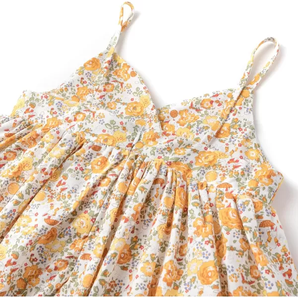 Simplee kids Spaghetti Strap Dress for Toddler Girl Summer Dress for Kids Floral Sleeveless Dress 2-9 Years