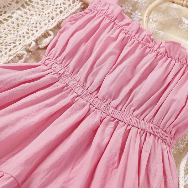 Simplee kids Spaghetti Strap Dress for Toddler Girl Summer Dress for Kids Floral Sleeveless Dress 2-9 Years