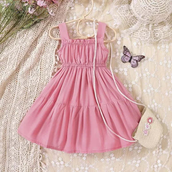 Simplee kids Spaghetti Strap Dress for Toddler Girl Summer Dress for Kids Floral Sleeveless Dress 2-9 Years