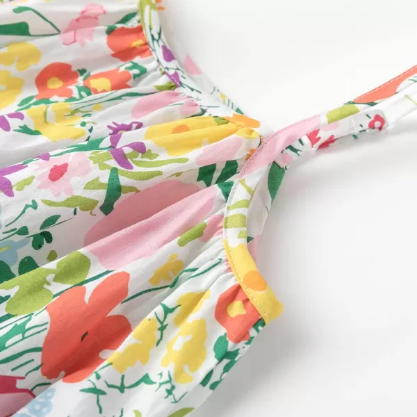 Simplee kids Spaghetti Strap Dress for Toddler Girl Summer Dress for Kids Floral Sleeveless Dress 2-9 Years