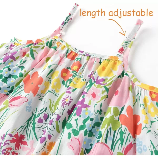 Simplee kids Spaghetti Strap Dress for Toddler Girl Summer Dress for Kids Floral Sleeveless Dress 2-9 Years