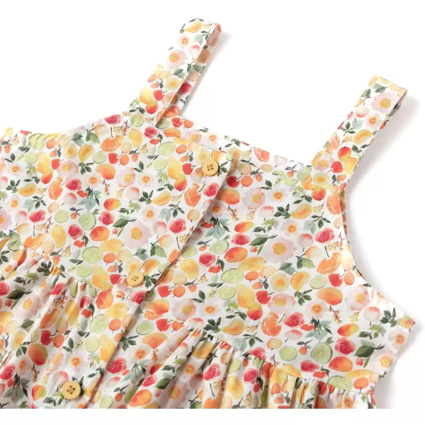 Simplee kids Spaghetti Strap Dress for Toddler Girl Summer Dress for Kids Floral Sleeveless Dress 2-9 Years