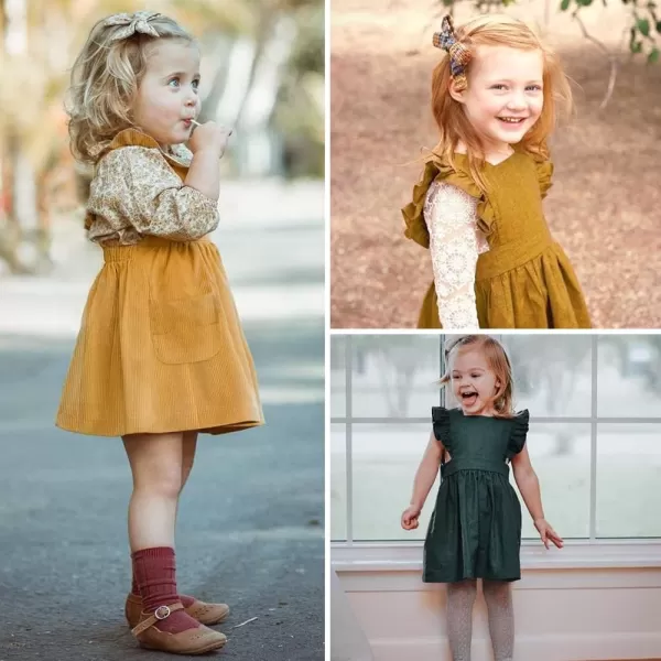 Simplee kids Toddler Girl Casual Dress for Spring Girls Skrit with Pocket