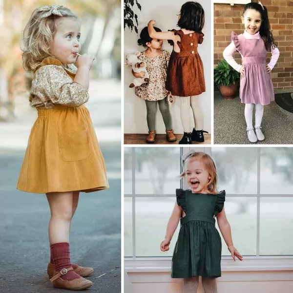 Simplee kids Toddler Girl Casual Dress for Spring Girls Skrit with Pocket