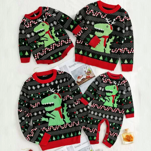 Simplee kids Ugly Christmas Sweater Family Matching Outfits for Holiday Party Knitted Pullover