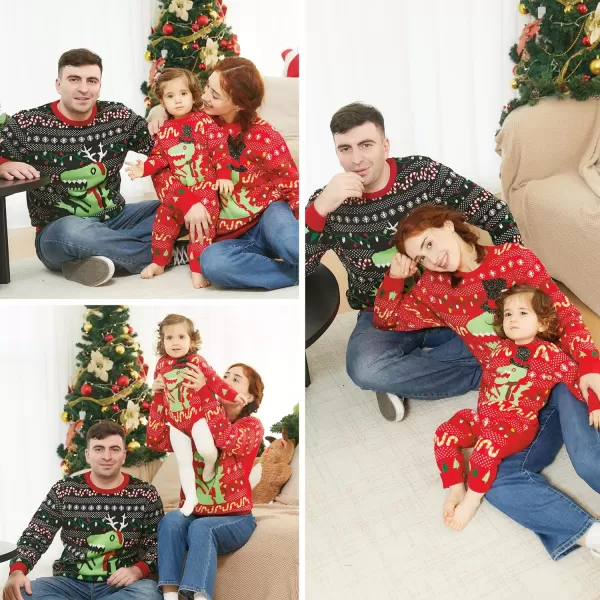 Simplee kids Ugly Christmas Sweater Family Matching Outfits for Holiday Party Knitted Pullover