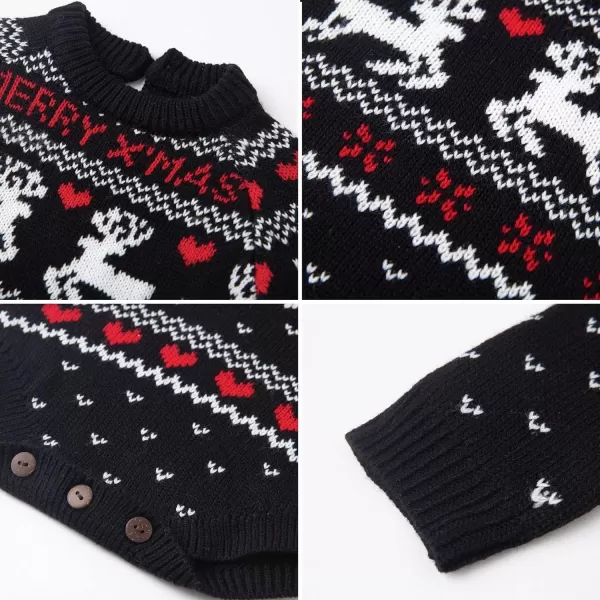Simplee kids Ugly Christmas Sweater Family Matching Outfits for Holiday Party Knitted Pullover