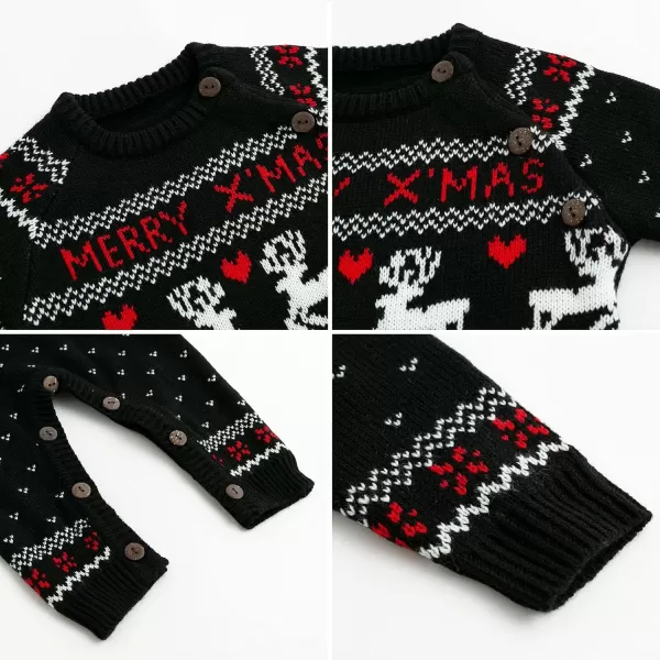 Simplee kids Ugly Christmas Sweater Family Matching Outfits for Holiday Party Knitted Pullover