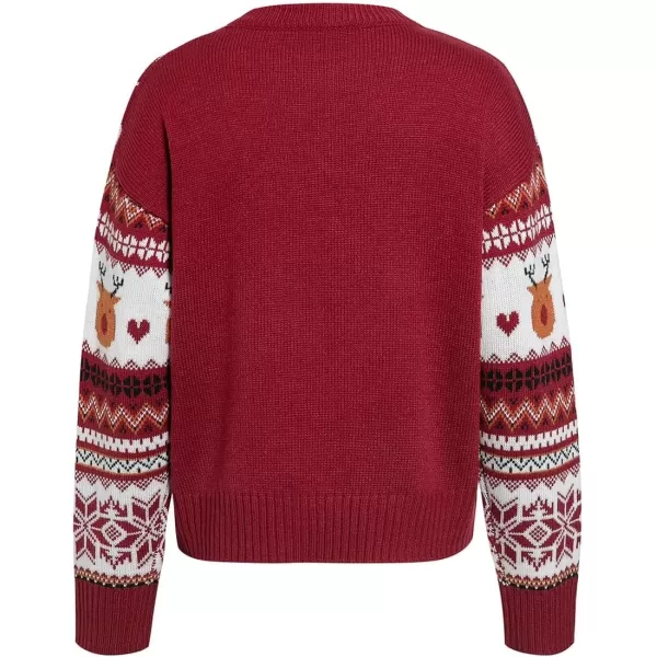 Simplee kids Ugly Christmas Sweater Family Matching Outfits for Holiday Party Knitted Pullover