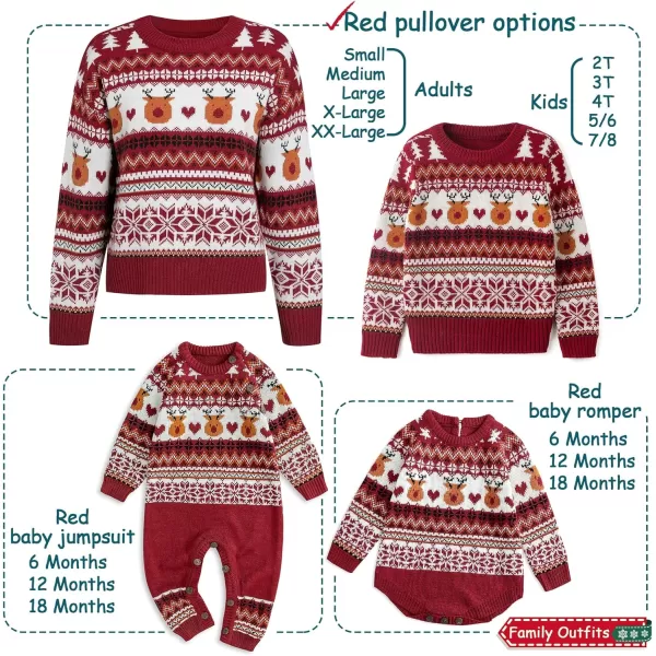 Simplee kids Ugly Christmas Sweater Family Matching Outfits for Holiday Party Knitted Pullover