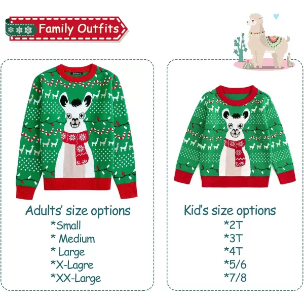 Simplee kids Ugly Christmas Sweater Family Matching Outfits for Holiday Party Knitted Pullover