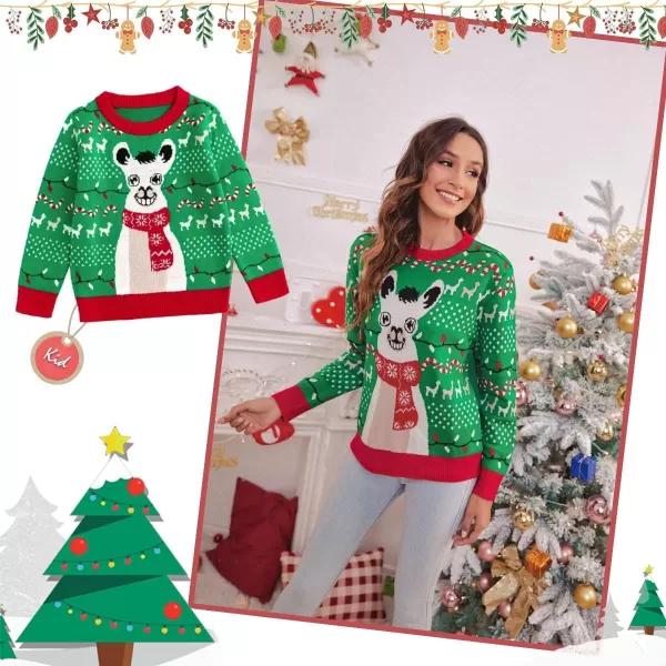Simplee kids Ugly Christmas Sweater Family Matching Outfits for Holiday Party Knitted Pullover
