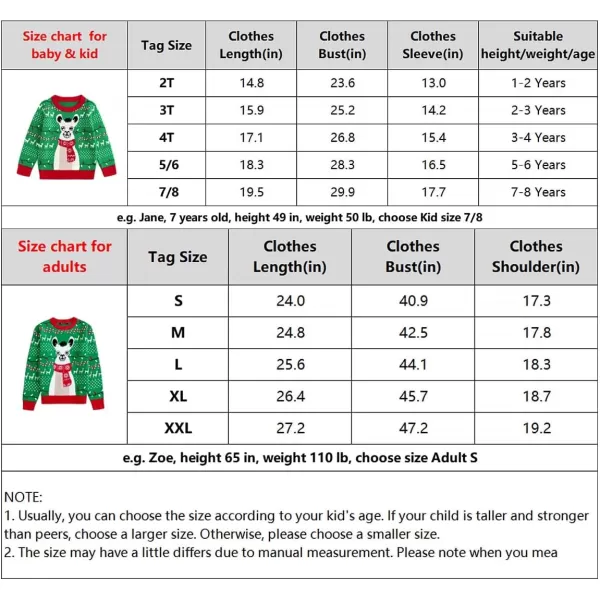 Simplee kids Ugly Christmas Sweater Family Matching Outfits for Holiday Party Knitted Pullover