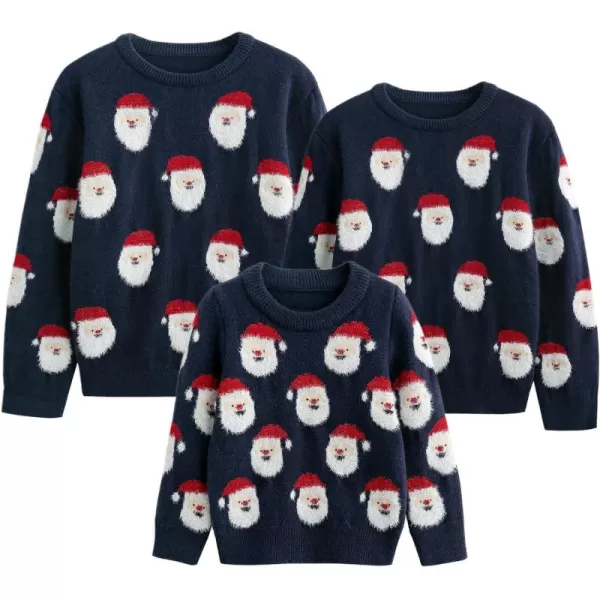 Simplee kids Ugly Christmas Sweater Family Matching Outfits for Holiday Party Knitted Pullover