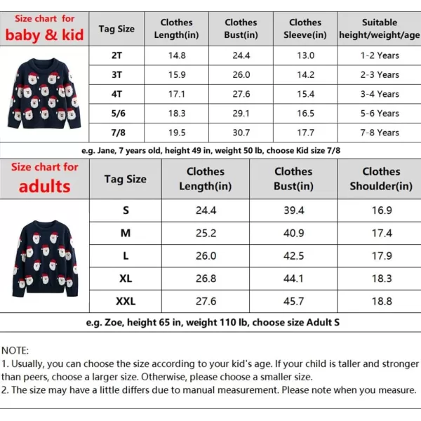 Simplee kids Ugly Christmas Sweater Family Matching Outfits for Holiday Party Knitted Pullover