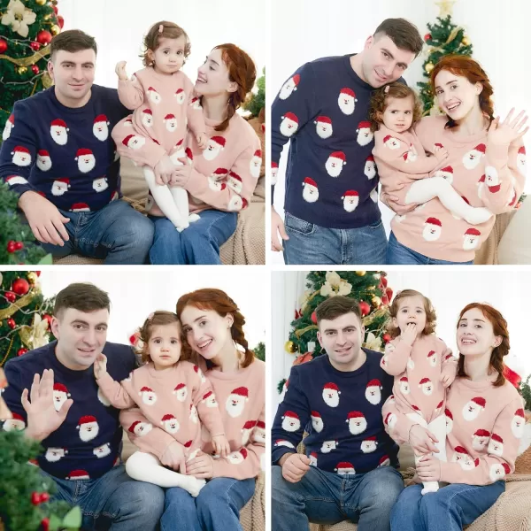 Simplee kids Ugly Christmas Sweater Family Matching Outfits for Holiday Party Knitted Pullover