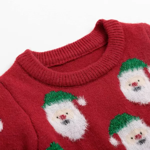 Simplee kids Ugly Christmas Sweater Family Matching Outfits for Holiday Party Knitted Pullover