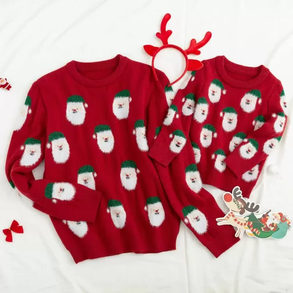 Simplee kids Ugly Christmas Sweater Family Matching Outfits for Holiday Party Knitted Pullover