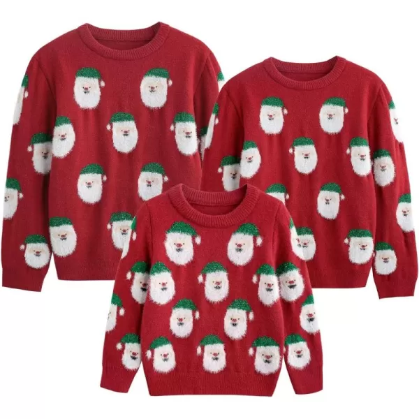 Simplee kids Ugly Christmas Sweater Family Matching Outfits for Holiday Party Knitted Pullover