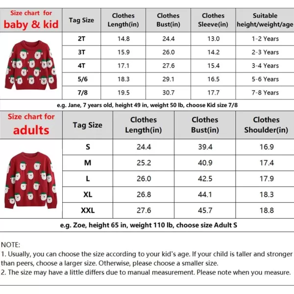 Simplee kids Ugly Christmas Sweater Family Matching Outfits for Holiday Party Knitted Pullover