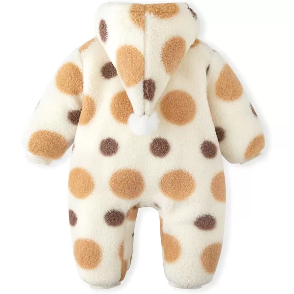 Simplee kids Unisex Baby Hooded Winter Outerwear Snowsuit Newborn Infant Warm Fleece Jumpsuit Romper