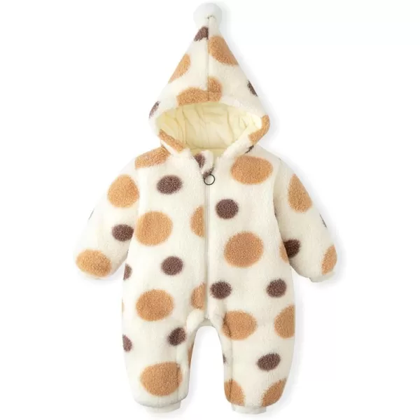 Simplee kids Unisex Baby Hooded Winter Outerwear Snowsuit Newborn Infant Warm Fleece Jumpsuit Romper