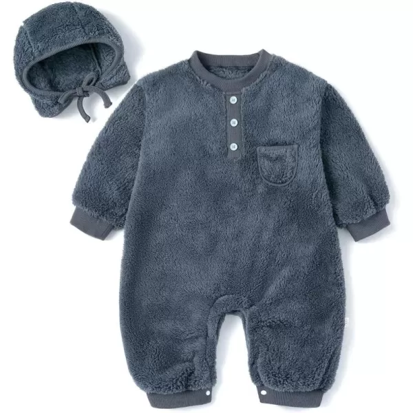 Simplee kids Unisex Onesie Baby Romper Toddler Warm Outwear Winter Coat Double Zipper Baby Hooded Snowsuit