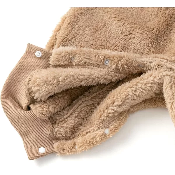 Simplee kids Unisex Onesie Baby Romper Toddler Warm Outwear Winter Coat Double Zipper Baby Hooded Snowsuit