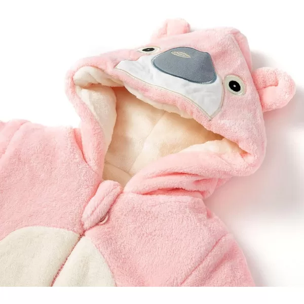 Simplee kids Unisex Onesie Baby Romper Toddler Warm Outwear Winter Coat Double Zipper Baby Hooded Snowsuit
