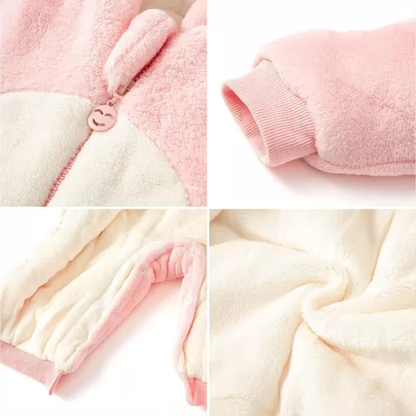 Simplee kids Unisex Onesie Baby Romper Toddler Warm Outwear Winter Coat Double Zipper Baby Hooded Snowsuit