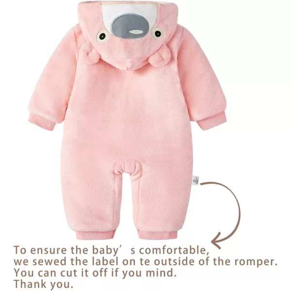 Simplee kids Unisex Onesie Baby Romper Toddler Warm Outwear Winter Coat Double Zipper Baby Hooded Snowsuit