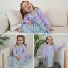 imageSimplee kids Baby Girls Casual Dress Toddler Smocking Dress Floral Print Sundress for Spring Summer 16 YearsAcblue Floral