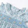 imageSimplee kids Baby Girls Casual Dress Toddler Smocking Dress Floral Print Sundress for Spring Summer 16 YearsAcblue Floral