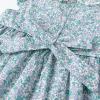 imageSimplee kids Baby Girls Casual Dress Toddler Smocking Dress Floral Print Sundress for Spring Summer 16 YearsAcblue Floral