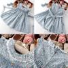 imageSimplee kids Baby Girls Casual Dress Toddler Smocking Dress Floral Print Sundress for Spring Summer 16 YearsAcblue Floral