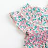 imageSimplee kids Baby Girls Casual Dress Toddler Smocking Dress Floral Print Sundress for Spring Summer 16 YearsAcpink Floral