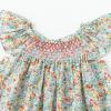 imageSimplee kids Baby Girls Casual Dress Toddler Smocking Dress Floral Print Sundress for Spring Summer 16 YearsAfloral Green