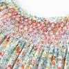imageSimplee kids Baby Girls Casual Dress Toddler Smocking Dress Floral Print Sundress for Spring Summer 16 YearsAfloral Green