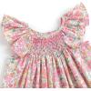 imageSimplee kids Baby Girls Casual Dress Toddler Smocking Dress Floral Print Sundress for Spring Summer 16 YearsApink