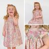 imageSimplee kids Baby Girls Casual Dress Toddler Smocking Dress Floral Print Sundress for Spring Summer 16 YearsApink