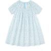 imageSimplee kids Baby Girls Casual Dress Toddler Smocking Dress Floral Print Sundress for Spring Summer 16 YearsBbblue