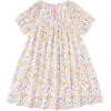 imageSimplee kids Baby Girls Casual Dress Toddler Smocking Dress Floral Print Sundress for Spring Summer 16 YearsBbpink