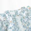 imageSimplee kids Baby Toddler Girls Casual Dress Toddler Smocking Dress Floral Print Sundress for Spring Summer 12M6TBblue Flower