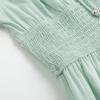 imageSimplee kids Girls Ruffle Tiered Smocked Puff Long Sleeve Dress White Size 4 to Size 15Agreen